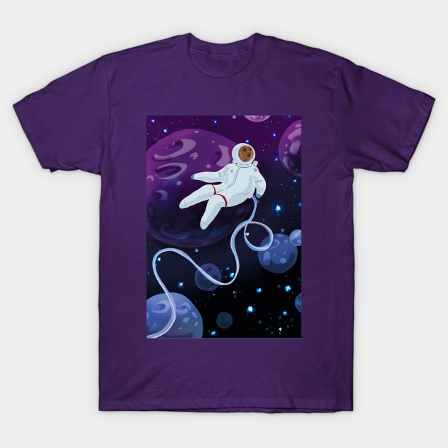 Space Flight -Purple Haze T-Shirt by Artbysusant 